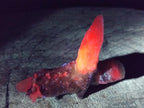Natural Drusy Quartz Coated "Cock Spur" Calcite Crystals x 12 From Albert's Mountain, Lesotho