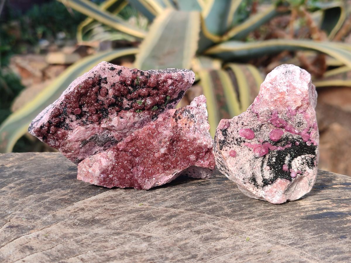 Natural Spherocobaltite Specimens x 6 From Musonoi Mine, Congo