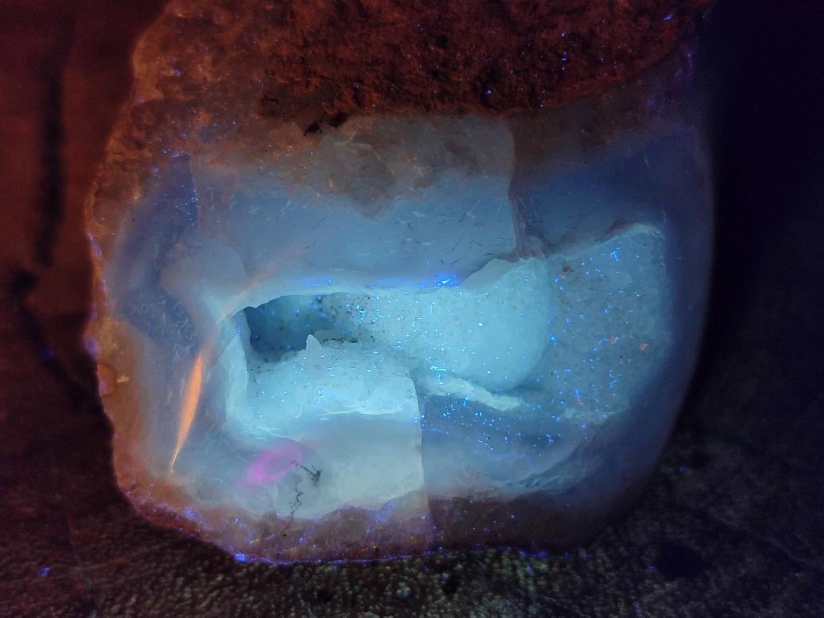 Polished One Side Blue Lace Agate Geodes x 12 From Nsanje, Malawi