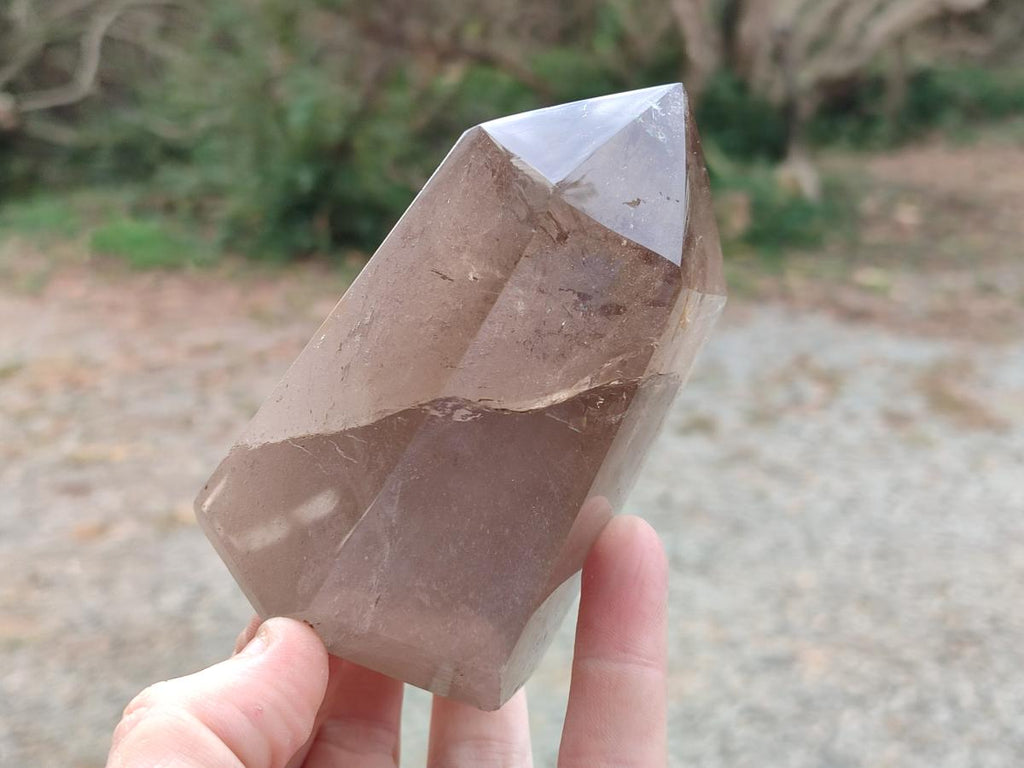 Polished Smokey Quartz Display Crystals x 3 From Madagascar