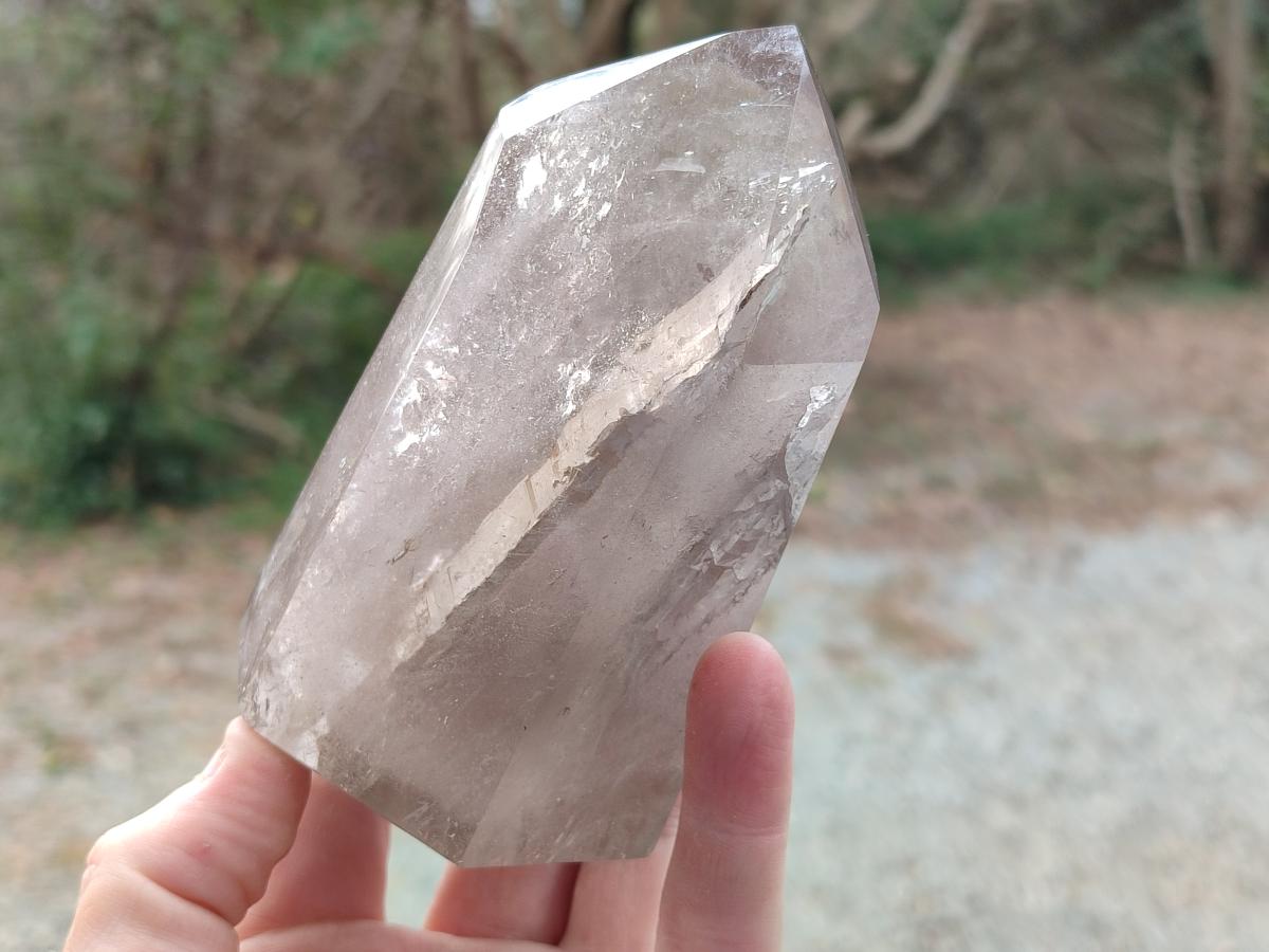 Polished Smokey Quartz Display Crystals x 3 From Madagascar