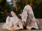 Natural Mix of Spirit Quartz Clusters x 12 From Boekenhouthoek, South Africa