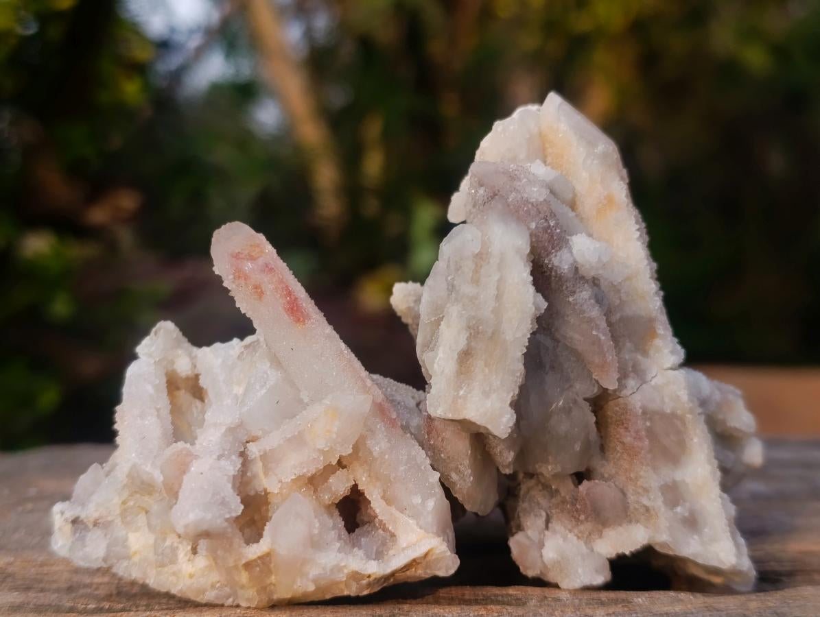 Natural Mix of Spirit Quartz Clusters x 12 From Boekenhouthoek, South Africa