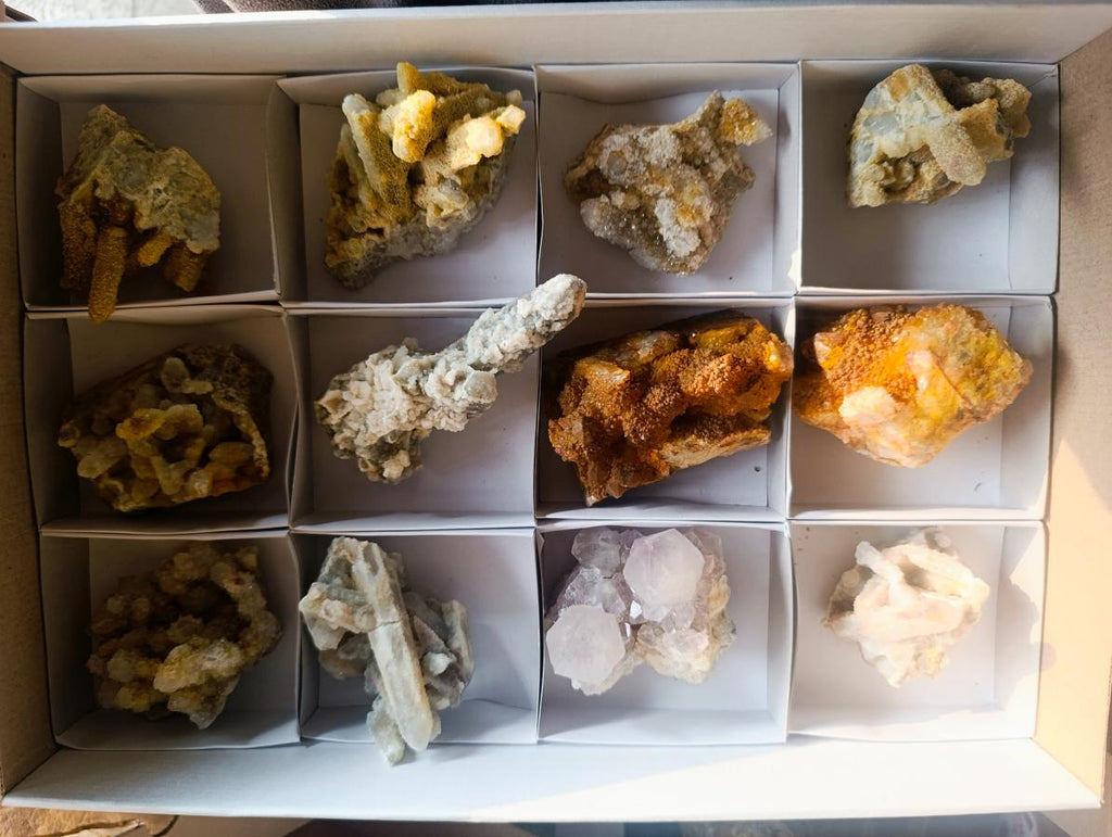 Natural Mix of Spirit Quartz Clusters x 12 From Boekenhouthoek, South Africa