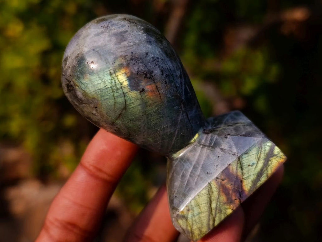 Polished Labradorite Stamp Handles x 11 From Madagascar