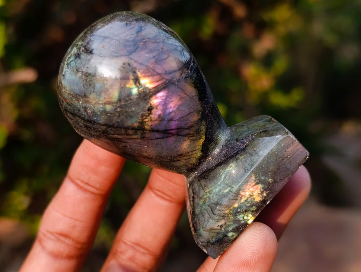 Polished Labradorite Stamp Handles x 11 From Madagascar