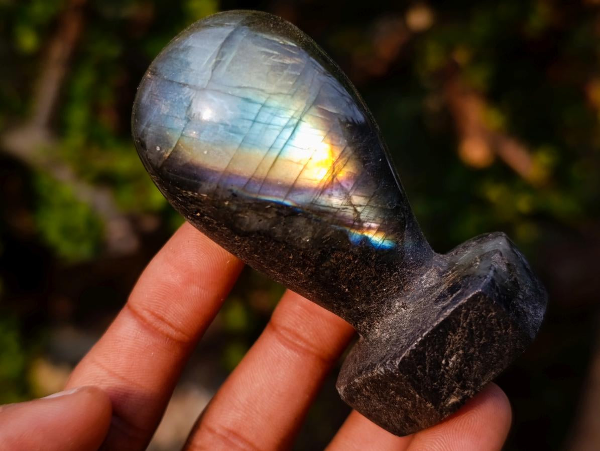 Polished Labradorite Stamp Handles x 11 From Madagascar