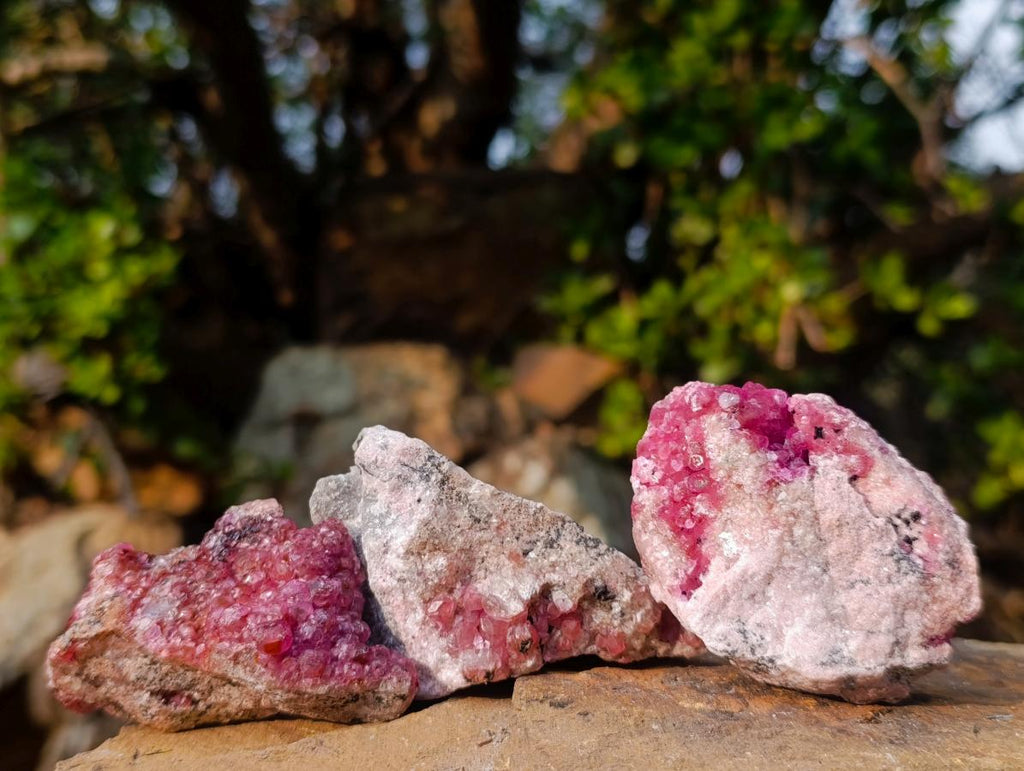 Natural Spherocobaltite Specimens x 12 From Musonoi Mine, Congo
