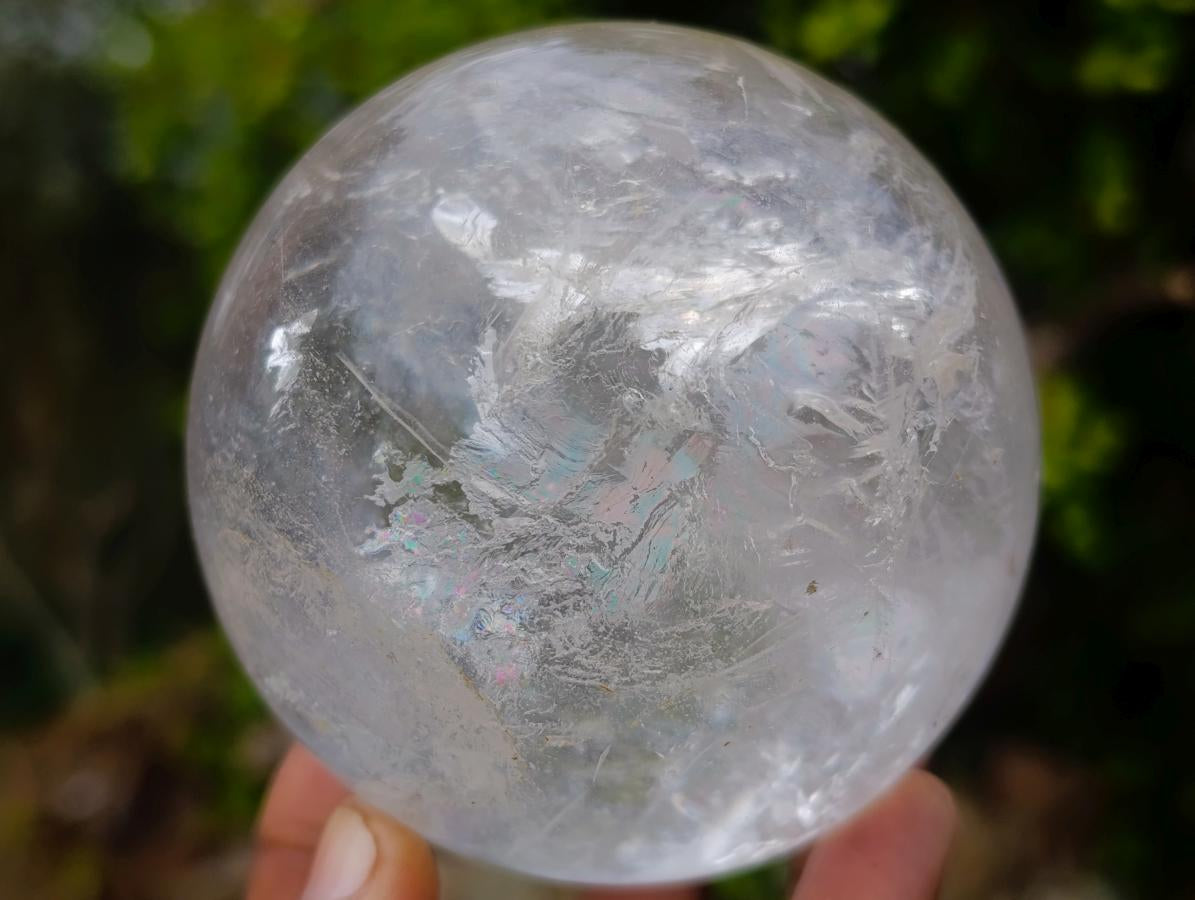Polished Clear Quartz Crystal Balls x 3 From Madagascar