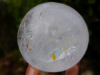Polished Clear Quartz Crystal Balls x 3 From Madagascar