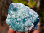 Natural Green Cubic Fluorite Specimens x 6 From Mandrosonoro, Madagascar