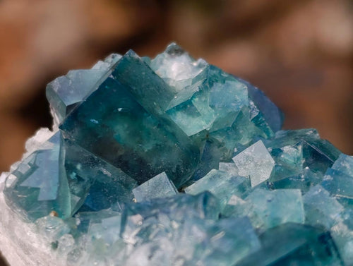 Natural Green Cubic Fluorite Specimens x 6 From Mandrosonoro, Madagascar