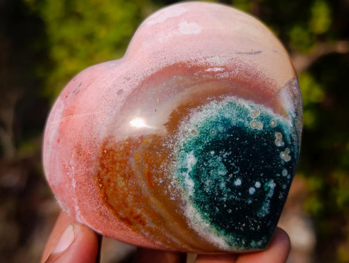 Polished Mixed Multi Mineral Hearts x 6 From Madagascar - Toprock Gemstones and Minerals 