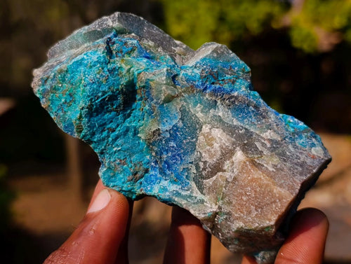Natural Cobbed Shattuckite Specimens x 24 From Kaokoveld, Namibia - Toprock Gemstones and Minerals 
