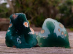 Polished One Side Mtorolite Chrysoprase Slices x 35 From Mutorashanga, Zimbabwe
