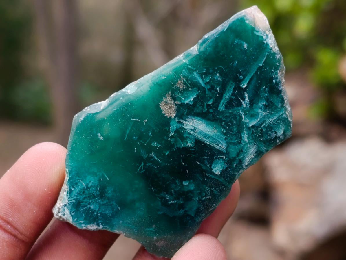 Polished One Side Mtorolite Chrysoprase Slices x 35 From Mutorashanga, Zimbabwe