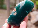 Polished One Side Mtorolite Chrysoprase Slices x 35 From Mutorashanga, Zimbabwe