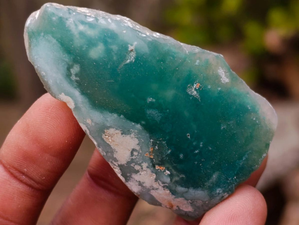 Polished One Side Mtorolite Chrysoprase Slices x 35 From Mutorashanga, Zimbabwe