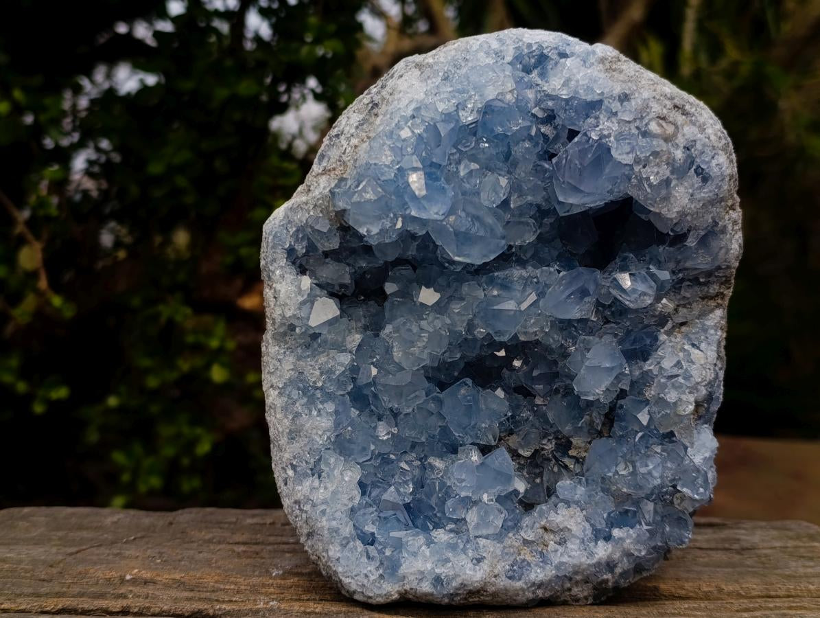 Natural Large Blue Celestite Specimen x 1 From Sakoany, Madagascar - Toprock Gemstones and Minerals 