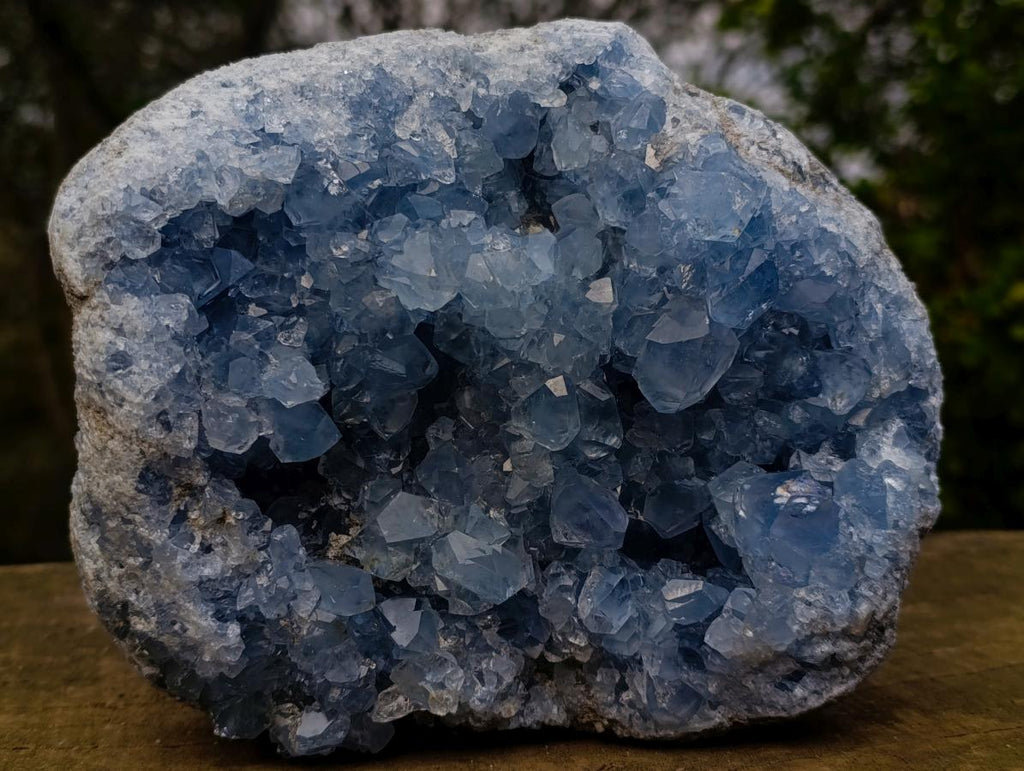 Natural Large Blue Celestite Specimen x 1 From Sakoany, Madagascar - Toprock Gemstones and Minerals 