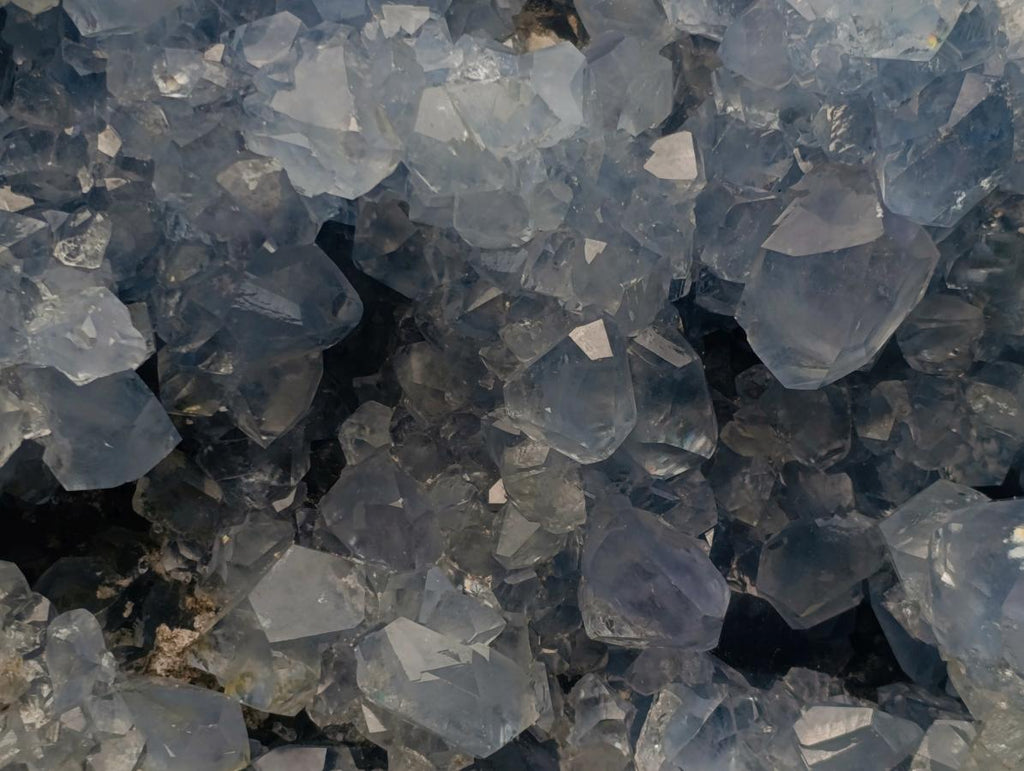 Natural Large Blue Celestite Specimen x 1 From Sakoany, Madagascar - Toprock Gemstones and Minerals 