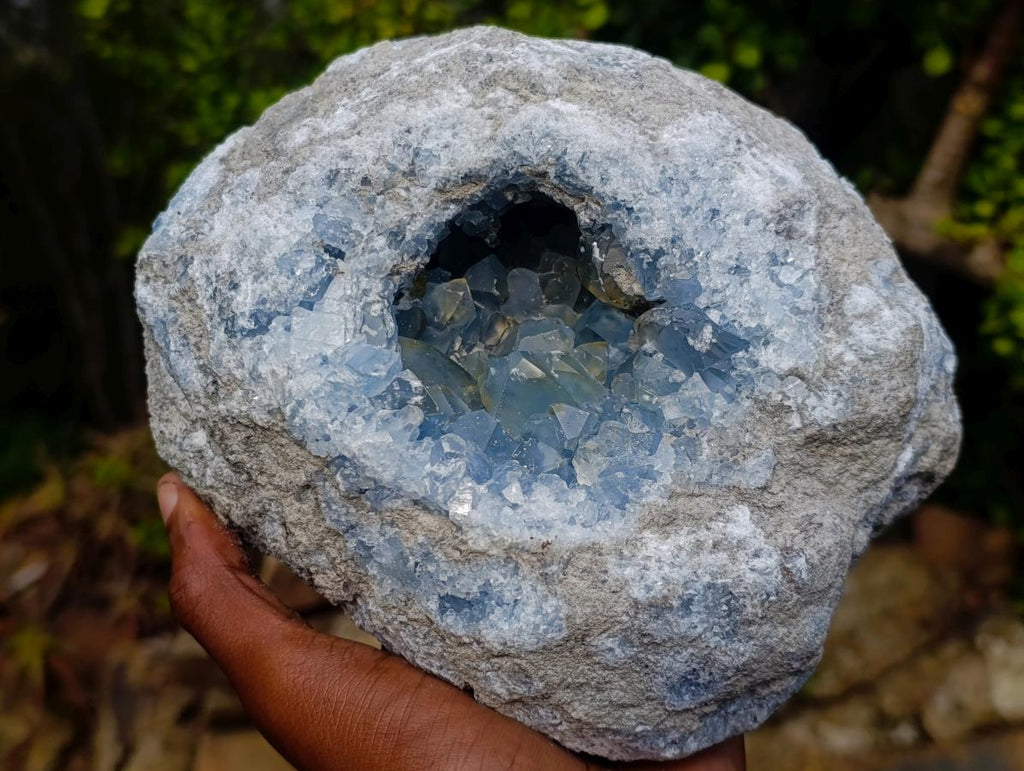 Natural Large Blue Celestite Specimen x 1 From Sakoany, Madagascar - Toprock Gemstones and Minerals 
