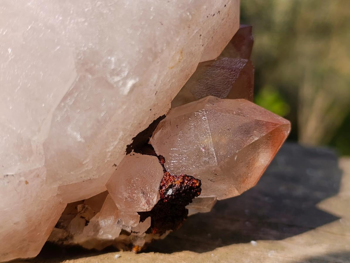 Natural Large Smokey Window Quartz Double Terminated Crystal x 1 From Madagascar - Toprock Gemstones and Minerals 