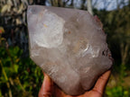 Natural Large Smokey Window Quartz Double Terminated Crystal x 1 From Madagascar - Toprock Gemstones and Minerals 