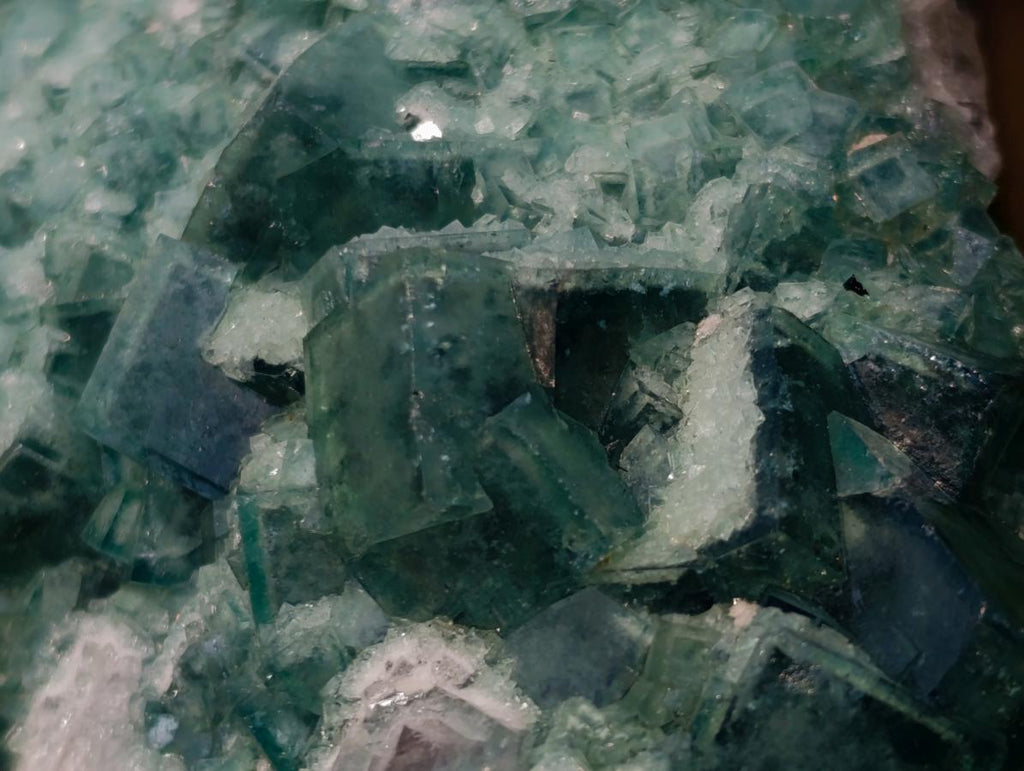 Natural Green Cubic Fluorite Specimens x 3 From Mandrosonoro, Madagascar - Toprock Gemstones and Minerals 