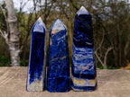 Polished Sodalite Display Crystals x 3 From Kunene River, Namibia - Toprock Gemstones and Minerals 
