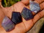 Polished Watermelon Fluorite Pendant Free Forms x 35 From Uis, Namibia - Toprock Gemstones and Minerals 