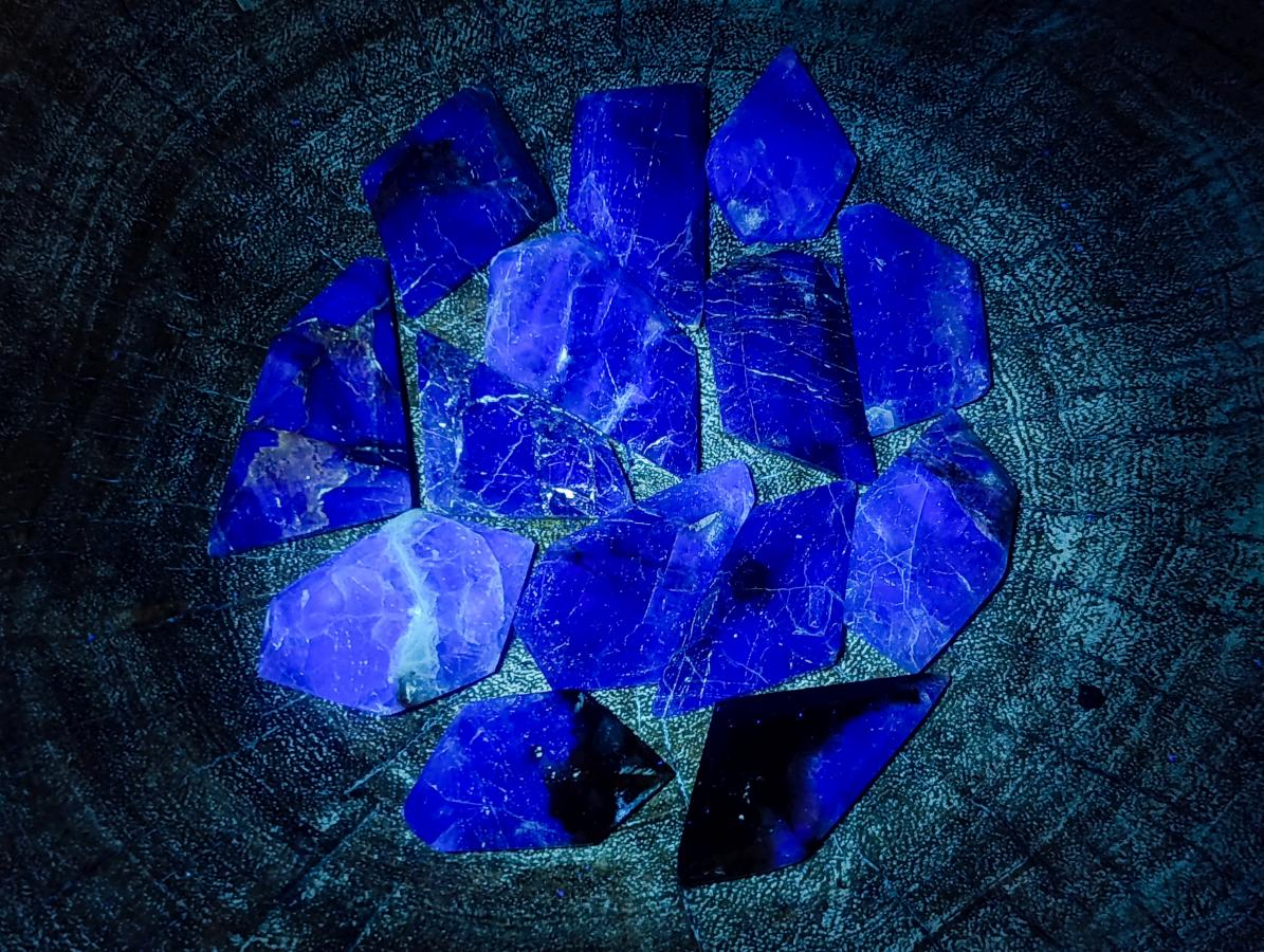 Polished Watermelon Fluorite Pendant Free Forms x 35 From Uis, Namibia - Toprock Gemstones and Minerals 