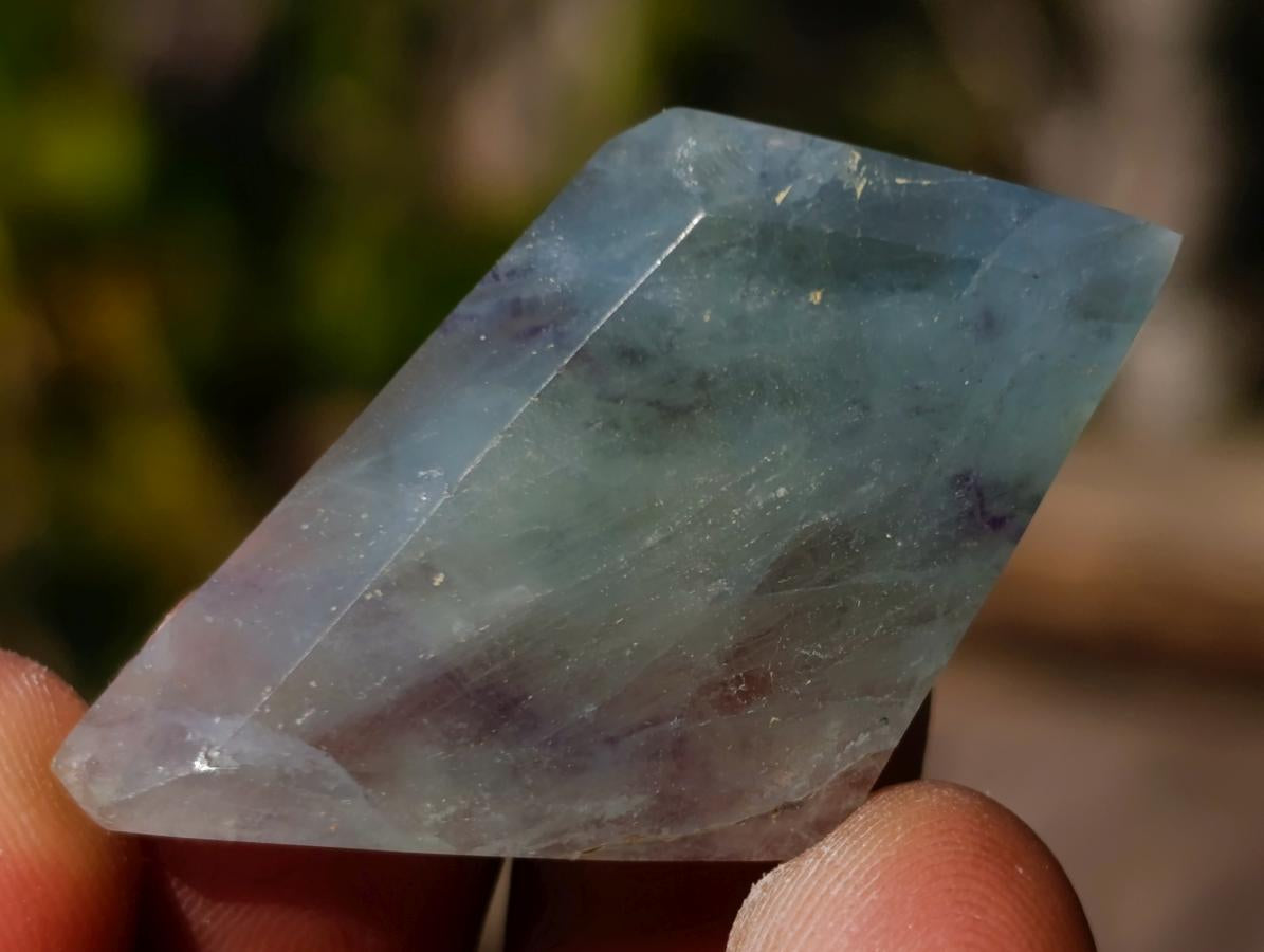 Polished Watermelon Fluorite Pendant Free Forms x 35 From Uis, Namibia - Toprock Gemstones and Minerals 