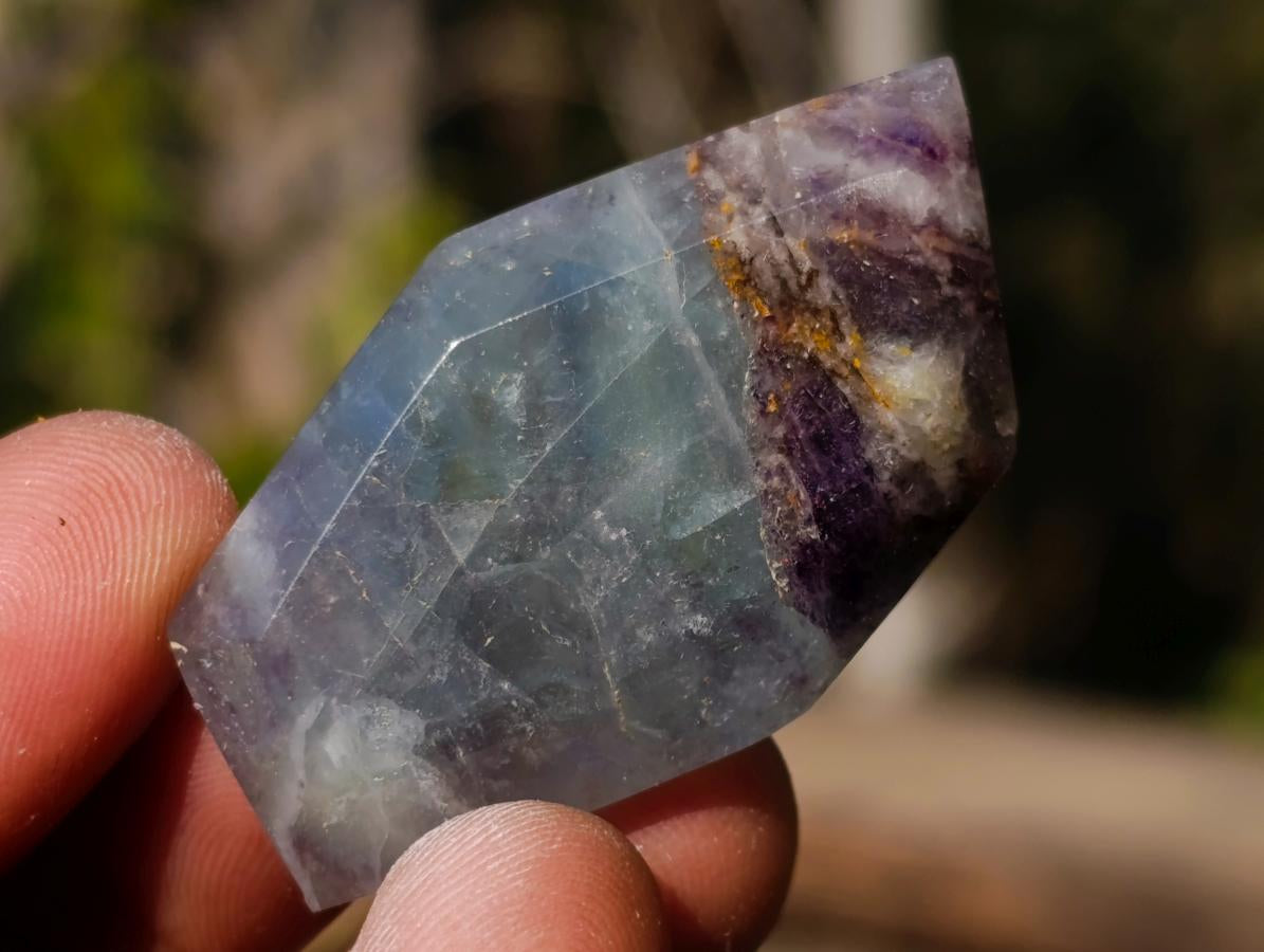 Polished Watermelon Fluorite Pendant Free Forms x 35 From Uis, Namibia - Toprock Gemstones and Minerals 