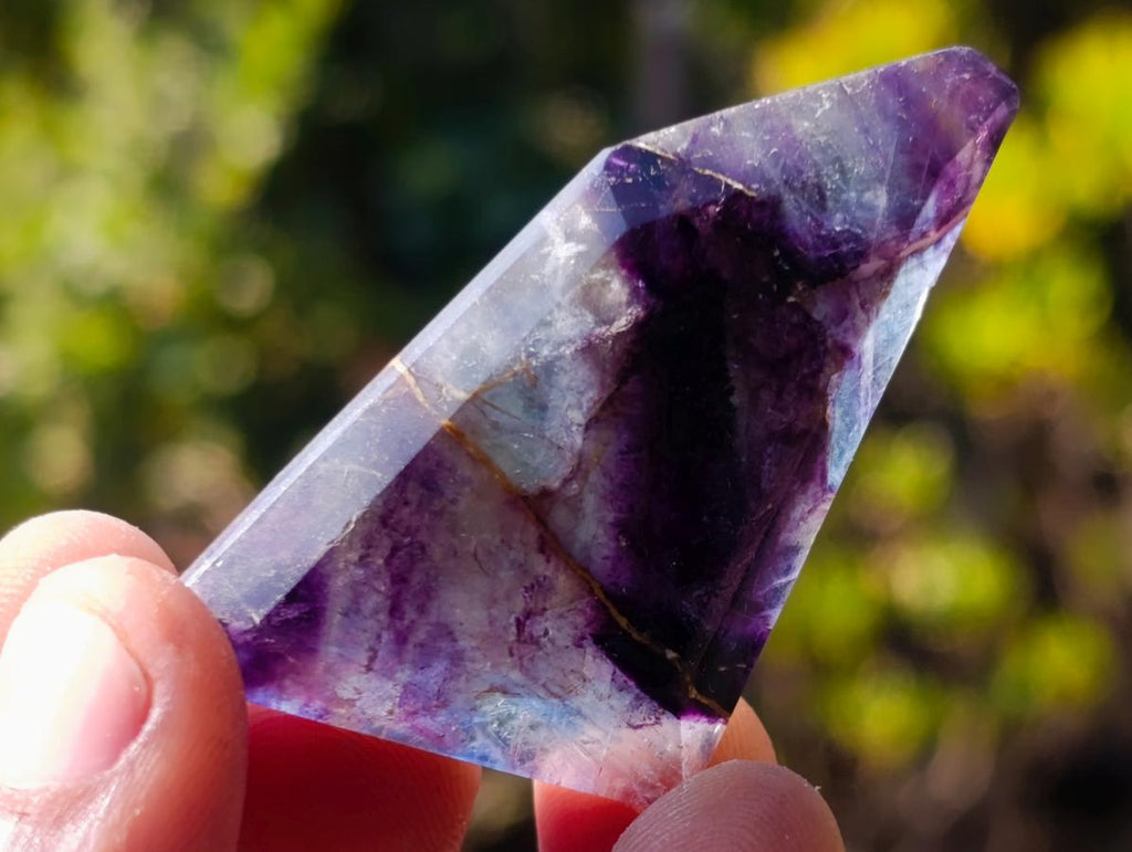 Polished Watermelon Fluorite Pendant Free Forms x 35 From Uis, Namibia - Toprock Gemstones and Minerals 