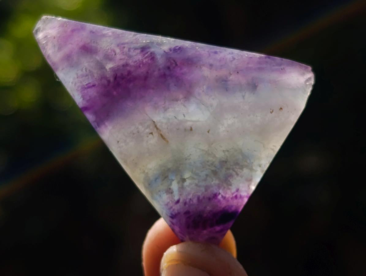 Polished Watermelon Fluorite Pendant Free Forms x 35 From Uis, Namibia - Toprock Gemstones and Minerals 