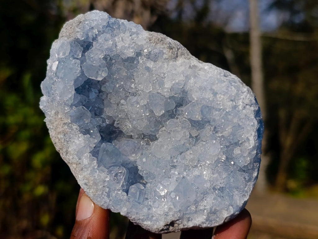Natural Blue Celestite Specimens x 22 From Sakoany, Madagascar - Toprock Gemstones and Minerals 