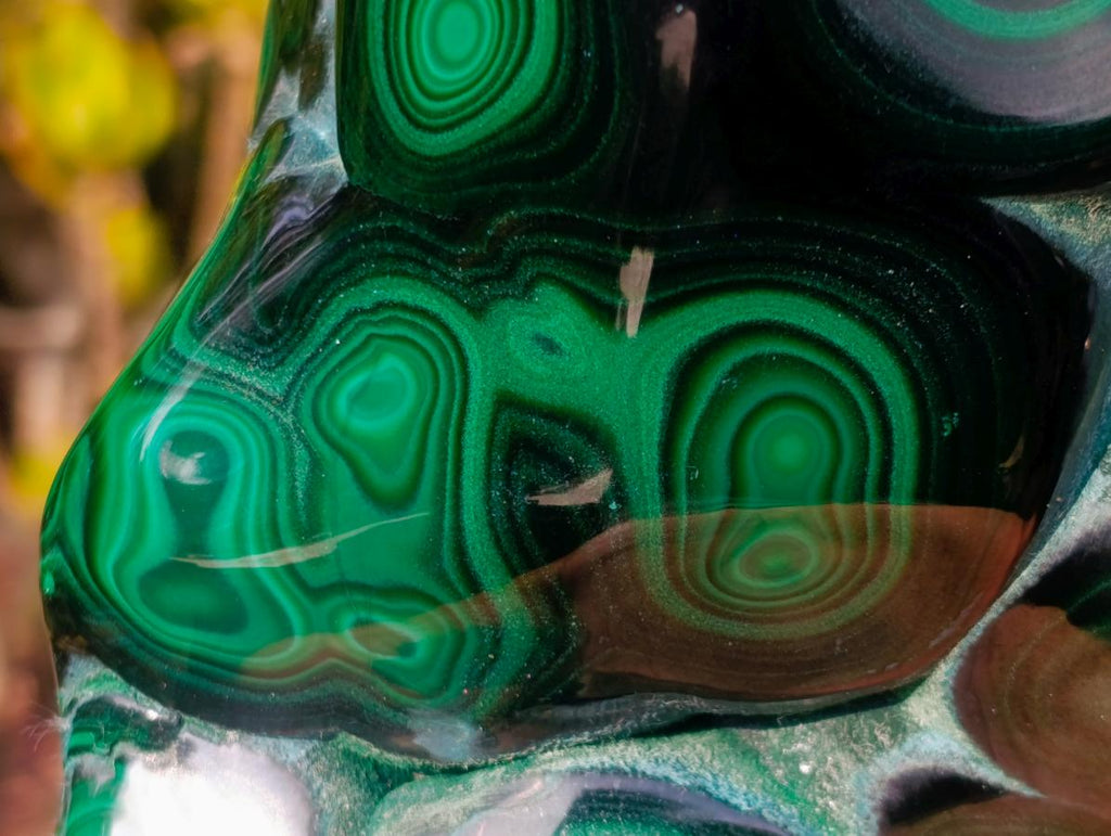 Polished Large Flower Banded Malachite Free Form x 1 From Congo - Toprock Gemstones and Minerals 