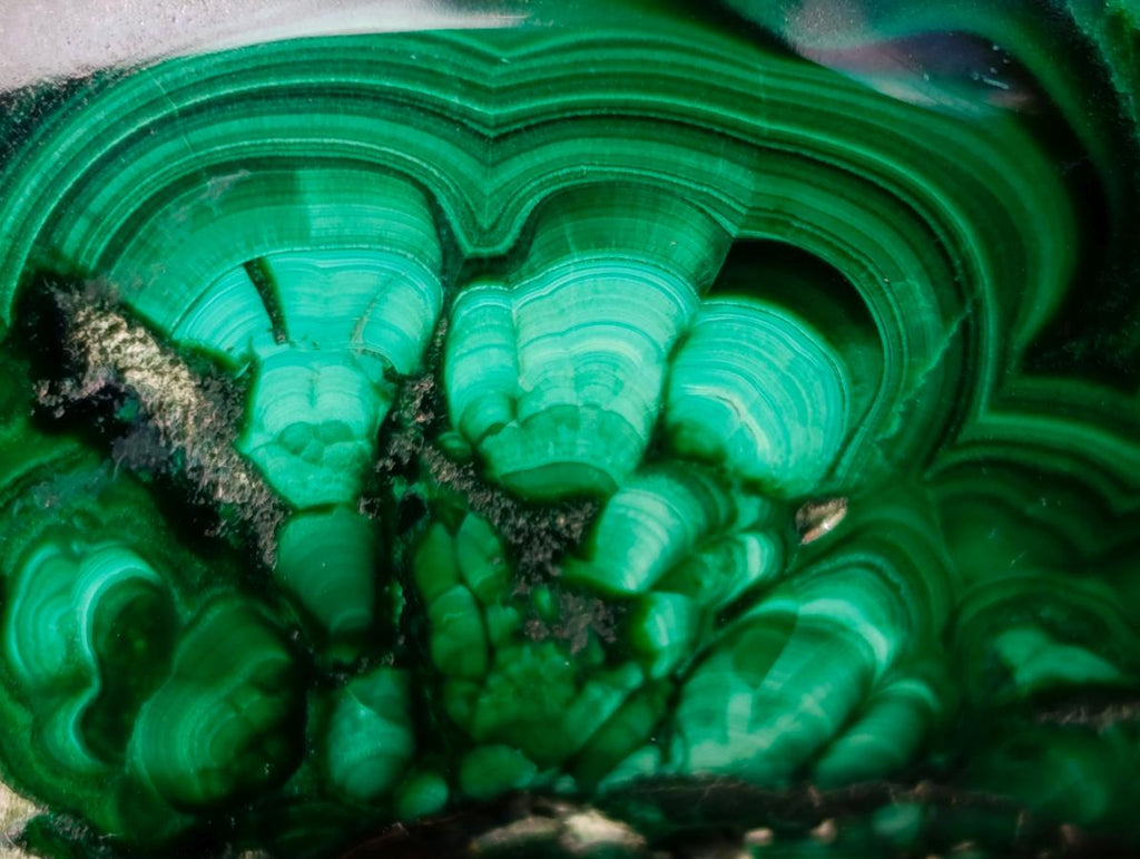 Polished Large Flower Banded Malachite Free Form x 1 From Congo - Toprock Gemstones and Minerals 
