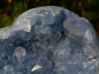 Polished Large Blue Celestite Heart x 1  From Sakoany, Madagascar - Toprock Gemstones and Minerals 