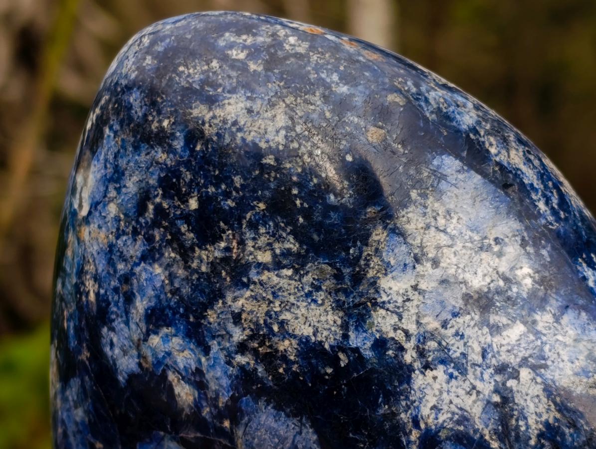 Polished Large Dumortierite Standing Display Piece x 1 From Madagascar