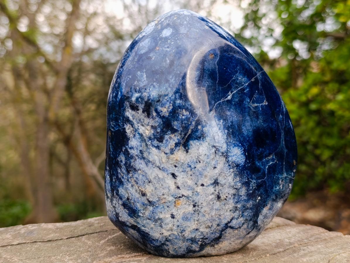 Polished Large Dumortierite Standing Display Piece x 1 From Madagascar