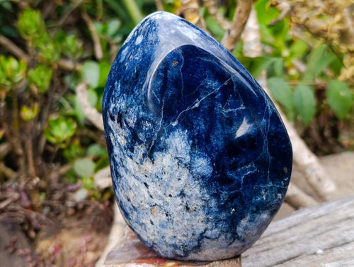 Polished Large Dumortierite Standing Display Piece x 1 From Madagascar