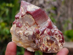 Natural Red Hematoid Quartz Crystals and Clusters x 4 From Karoi, Zimbabwe