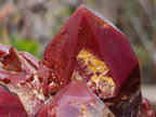Natural Red Hematoid Quartz Crystals and Clusters x 4 From Karoi, Zimbabwe