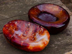 Polished Carnelian Agate Gemstone Bowls x 6 From Madagascar