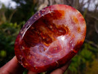 Polished Carnelian Agate Gemstone Bowls x 6 From Madagascar