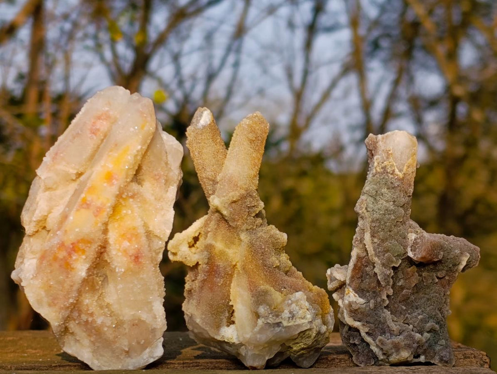 Natural Drusy Fairy Spirit Quartz Clusters x 24 From Boekenhouthoek, South Africa