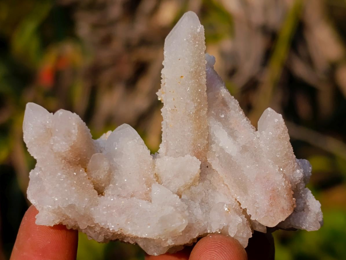 Natural Drusy Fairy Spirit Quartz Clusters x 24 From Boekenhouthoek, South Africa