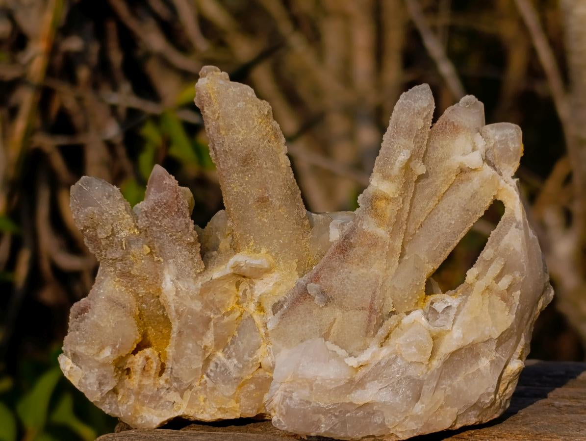 Natural Drusy Fairy Spirit Quartz Clusters x 24 From Boekenhouthoek, South Africa